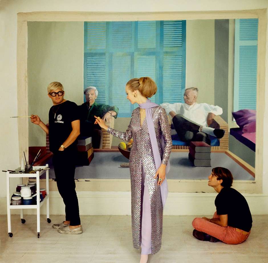 David Hockney, Peter Schlesinger and Maudie James